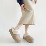 軽量厚底 2WAY ファーベルト付 ボア ムートン サボ スリッポン 6495 | Shoes in Closet | 詳細画像12 