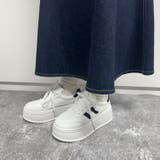 軽量厚底 サイドライン ボリューム コート スニーカー 6523 | Shoes in Closet | 詳細画像7