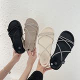 厚底2段ソール ラインストーン サンダル 6558 | Shoes in Closet | 詳細画像13