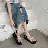 厚底2段ソール ラインストーン サンダル 6558 | Shoes in Closet | 詳細画像2