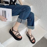 厚底2段ソール ラインストーン サンダル 6558 | Shoes in Closet | 詳細画像5