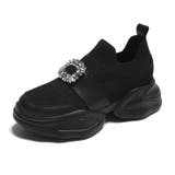 軽量厚底 スポーティー ビジュー ニット スニーカー 670 | Shoes in Closet | 詳細画像7 