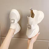 軽量厚底 スポーティー ビジュー ニット スニーカー 670 | Shoes in Closet | 詳細画像8 