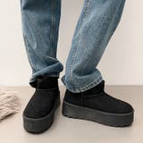 軽量厚底 プラットフォーム プレーン ショート丈 ムートンブーツ 6813 | Shoes in Closet | 詳細画像5 