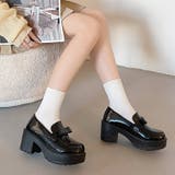 軽量厚底 ヒールアップ やわらか リボンローファー 6816 | Shoes in Closet | 詳細画像8 
