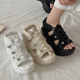 軽量厚底 スタイルアップソール ビジュー | Shoes in Closet | 詳細画像1 