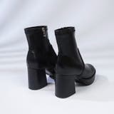厚底チャンキー ハイソール ストレッチ ショートブーツ 6845 | Shoes in Closet | 詳細画像8