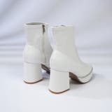 厚底チャンキー ハイソール ストレッチ ショートブーツ 6845 | Shoes in Closet | 詳細画像14