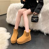 厚底 サイドゴア ムートンブーツ 6854 | Shoes in Closet | 詳細画像8