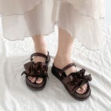 軽量厚底 2WAY ボリューム ラッフル / フリル サンダル 6908 | Shoes in Closet | 詳細画像20