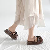 軽量厚底 2WAY ボリューム ラッフル / フリル サンダル 6908 | Shoes in Closet | 詳細画像22