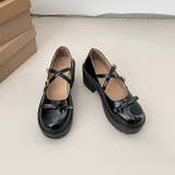 軽量厚底 ヒールアップ 2WAYストラップ リボン メリージェーン 6942 | Shoes in Closet | 詳細画像15
