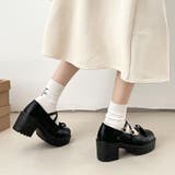 軽量厚底 ヒールアップ 2WAYストラップ リボン メリージェーン 6942 | Shoes in Closet | 詳細画像5