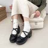 軽量厚底 ヒールアップ 2WAYストラップ リボン メリージェーン 6942 | Shoes in Closet | 詳細画像7