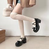 軽量厚底 ヒールアップ 2WAYストラップ リボン メリージェーン 6942 | Shoes in Closet | 詳細画像12