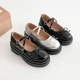 軽量厚底 ダブルソール 2WAYストラップ リボン メリージェーン 6943 | Shoes in Closet | 詳細画像21 
