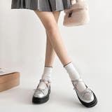 軽量厚底 ダブルソール 2WAYストラップ リボン メリージェーン 6943 | Shoes in Closet | 詳細画像16 