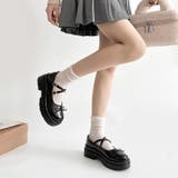 軽量厚底 ダブルソール 2WAYストラップ リボン メリージェーン 6943 | Shoes in Closet | 詳細画像10 