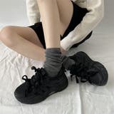 厚底 ダブル リボン シューレース  ボリューム スニーカー 739 | Shoes in Closet | 詳細画像2 
