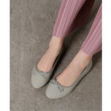 グレーベージュ/ヌバック | リボン ラウンドトゥ ★フラット バレエシューズ★ 7443-2 | Shoes in Closet