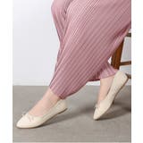 アイボリー/ヌバック | リボン ラウンドトゥ ★フラット バレエシューズ★ 7443-2 | Shoes in Closet