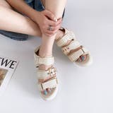 軽量厚底ボリュームソール ベルクロ バックル スポーツサンダル 7486 | Shoes in Closet | 詳細画像18 