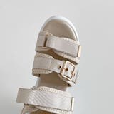軽量厚底ボリュームソール ベルクロ バックル スポーツサンダル 7486 | Shoes in Closet | 詳細画像32 