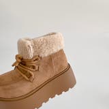 厚底 プラットフォーム レースアップ ボア ムートン ブーツ 840 | Shoes in Closet | 詳細画像24 