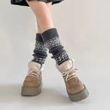 厚底 プラットフォーム レースアップ ボア ムートン ブーツ 840 | Shoes in Closet | 詳細画像16 