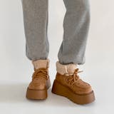 厚底 プラットフォーム レースアップ ボア ムートン ブーツ 840 | Shoes in Closet | 詳細画像2 