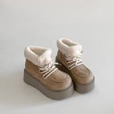 厚底 プラットフォーム レースアップ ボア ムートン ブーツ 840 | Shoes in Closet | 詳細画像19 
