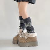 厚底 プラットフォーム レースアップ ボア ムートン ブーツ 840 | Shoes in Closet | 詳細画像15 