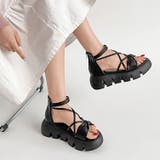 厚底 コードストラップ バックファスナー リボン サンダル 993 | Shoes in Closet | 詳細画像11 