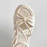 厚底 コードストラップ バックファスナー リボン サンダル 993 | Shoes in Closet | 詳細画像18 