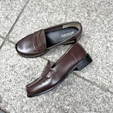 ダークブラウン | スタンダード シンプル コイン ローファー 4158 | Shoes in Closet