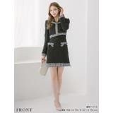 チェック柄パイピングミニ丈ワンピーススーツセット セレモニースーツ セットアップ | Retica | 詳細画像11