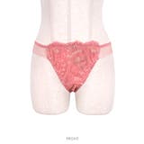 ピンク | フラワーレース×シアーサイドTバックショーツ 単品 勝負下着 | my minette
