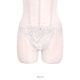 グレー | フラワーレース×シアーサイドTバックショーツ 単品 勝負下着 | my minette