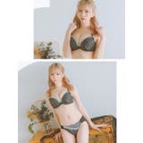 モノトーンフラワーレースポイントビジューブラ＆ショーツセット 勝負下着 ガーリー… | my minette | 詳細画像3 