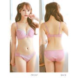 ホワイトフラワーレースブラ&ショーツセット 勝負下着 ガーリーランジェリー | my minette | 詳細画像5