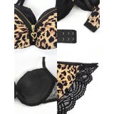 ハートジップバックレースレオパードブラ&ショーツセット セクシーランジェリー | my minette | 詳細画像8