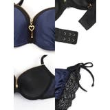 ハートジップバックレースサテンブラ&ショーツセット セクシーランジェリー 勝負下着 | my minette | 詳細画像8