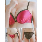 ハートジップバックレースサテンブラ＆ショーツセット セクシーランジェリー 勝負下着 | my minette | 詳細画像7 
