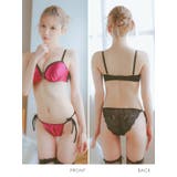 ハートジップバックレースサテンブラ＆ショーツセット セクシーランジェリー 勝負下着 | my minette | 詳細画像5 