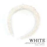 敷き詰め大小パールカチューシャ パーティードレスアクセサリー 結婚式小物 | Retica | 詳細画像5 