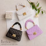ワンカラーキルティング調2WAYミニバッグ パーティーバッグ ハンドバッグ | Retica | 詳細画像1 