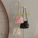 フェイクレザーポイントリボンショルダーバッグ パーティーバッグ 韓国バッグ | Retica | 詳細画像1 