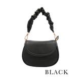 ブラック | くしゅくしゅハンドル×レザー2WAYバッグ 韓国バッグ ハンドバッグ | Retica