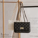キルティング×チェーンスクエアミニバッグ 韓国バッグ ショルダーバッグ | Retica | 詳細画像1 