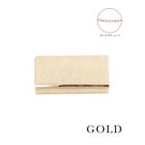 ゴールド | メタルフレームライングリッターラメ2WAYパーティーバッグ クラッチバッグ ショ… | Retica